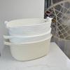 Cesta de almacenamiento con asa binaural, cesta de almacenamiento de cuerda de algodón nórdica Ins, cesta de almacenamiento, caja de almacenamiento para juguetes y aperitivos, cesta tejida