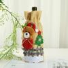 Nuevos Suministros para Fiesta de Navidad Decoraciones Navideñas Bolsa para Vino Tinto de Viejo Calcomanías Navideñas Set Decorativo para Botella de Vino