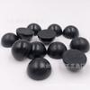 Contas Superba semicirculares de 15 mm xadrez vermelho e preto, enfeites pied-de-poule infantis, metade decorativa de contas de madeira, acessórios de joalheria