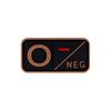 Parche de Goma con Insignia de Tipo de Sangre 3D de PVC A B O AB POS Pegatina de Moral Insignia con Gancho de Velcro en stock