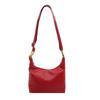 Bolso de mano estilo retro informal, estilo almohada, tendencia de moda otoño-invierno 2024, bandolera con textura de color liso.