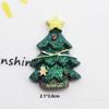 Nuevo árbol de Papá Noel pintado a mano, muñeco de nieve, accesorios de resina para bricolaje, funda de teléfono color crema, accesorios para el cabello, material