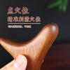 Pente Triangular de Sândalo Dourado, Ferramenta de Massagem de Sândalo Vermelho, Caneta de Acupressão para Casa, Bastão de Massagem de Madeira Maciça para Terapia dos Pés
