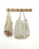 Bolsa de Lona Floral de Corea del Sur para Mujer Verano Nueva Llegada Bolso de Mano de Gran Capacidad Delgado Portátil Bolsa de Playa para Vacaciones