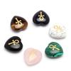 Nuevos productos al por mayor, corazón de amor de cristal natural, joyería de bricolaje, piedra semipreciosa de cristal rosa, adornos de escritorio para el hogar