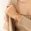 Estilo Ins Europeu e Americano Venda Quente Não Desbota Pulseira com Fivela de Losango em Forma de Cobra Material de Aço Titânio Pulseira Banhada a Ouro Real 18K Atacado