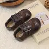 Sapatos Individuais Femininos de Solado Macio 2026 Estilo Novo Retro Primavera/Outono Versátil de Corte Baixo Casual Princesa Brogue
