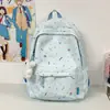 Mochila Transfronteriza Estilo Coreano Estampado Fresco de Dibujos Animados para Mujer, Mochila Escolar Estilo Universitario de Gran Capacidad, Mochila Ligera Casual