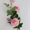 Simulação de casamento rosa vermelha sala de estar decoração para casa flor arco de chumbo estrada decoração de sala de casamento floral presente de dia dos namorados
