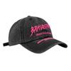 Gorra de béisbol con parte superior suave lavada y bordada con letras de marca de moda americana, gorra pequeña para mujer, gorra para pareja de moda para mujer