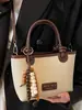 Bolsa Casual de Nicho Feminina Grande Capacidade Outono 2025 Nova Bolsa de Balde Simples Bolsa Transversal da Moda para Senhora