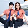 Camisa de fibra de bambú para hombre y mujer, ropa de trabajo para exposición de funcionario público, logo bordado, ropa formal, ropa de trabajo profesional para recepción, verano