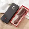 Peine de Madera Tallada de Sándalo Rojo Natural con Mango Largo, Peine de Dientes Anchos, Caja de Regalo, Reunión Anual, Regalo del 38º Festival, Peine Masajeador para Mujeres