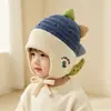 Gorro para bebé, cálido y grueso para otoño e invierno, gorro de punto que cubre las orejas, lindo y adecuado tanto para niños como para niñas, perfecto para salir y protección contra el viento