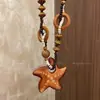 Colar Longo Estrela do Mar com Contas Estilo Étnico Retrô Versátil para Mulheres Acessórios Distintos Exagerados para a Praia
