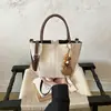 Bolsa Tote de Tecido Escovado Transfronteiriça para Mulheres, Nova Coleção 2026, Alta Qualidade, Vintage e Única, Bolsa de Ombro/Axila