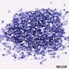 30 Colores Piedra Mineral Imitación Grava de Vidrio Asimétrica Pluma Decorativa Creativa DIY para Uñas Portaplumas Marco de Fotos Material de Relleno para Pintura