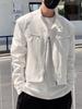 Chaqueta Funcional Corta con Hombreras Avanzadas para Hombre Primavera y Otoño Nicho Estilo Americano Marca de Moda Urbana Vibe Fan Chaqueta de Coche