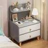 Mesita de noche, diseño simple y espacioso, mueble de almacenamiento multifuncional con cajones, mueble de almacenamiento de varias capas, mueble pequeño para uso doméstico