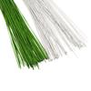 Arame de ferro folheado saco plástico branco feito à mão DIY boneco de massa plug-in de bolo flor de papel flor de gaze suporte de flor haste de flor 16