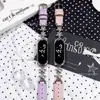 2026 Nuevo Pulsera de Estrella y Luna Reloj de Mujer Metal con Correa de Patrón de Junta de Bambú Reloj de Pulsera Reloj Electrónico Decoración para Niñas Reloj de Examen