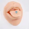 Accesorios de Bola Luminosa de 1.2 Dientes de Color Caramelo, Bolas Brillantes Multicolor, Piercings Externos de Lengua con Dientes, Aretes, Bolas de Repuesto para DIY