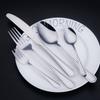 Venta al por mayor del fabricante Juego de cubiertos de acero inoxidable para cuchillo, tenedor y cuchara Vajilla occidental Cuchillo y tenedor para filete Cuchara de postre Se puede imprimir con logotipo
