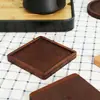 Posavasos de Madera Retro con Ranuras, Posavasos de Madera Maciza para Té, Manteles Individuales de Café de Lujo Ligero y de Gama Alta, Posavasos de Cocina Aislantes del Calor y Anti quemaduras