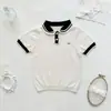 Tejido de Punto de Manga Corta Estilo Universitario para Chicas de Verano Tejido de Punto de Manga Corta Estilo Miu Combinado con Falda Blanca Cruda Estilo Ballet
