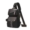 Riñonera de Viaje Transfronteriza de Corta Distancia, Bolsa de Cintura Multifuncional, Bolso Cruzado para Hombre, Bolso Deportivo de Lona Resistente al Desgaste para Exteriores, Bolso de Hombro