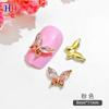Internet Celebrante Arte de Uñas Super Flash Aleación Mariposa Joyería Oro y Plata Multicolor Uña Diamante Joyería Flash Pedrería Mariposa Arte de Uñas Joyería