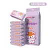 Mini Toallitas Húmedas Paquete Pequeño Toallitas para Manos y Boca de Bebé Toallitas Cuadradas Pequeñas Toallitas de Limpieza Portátiles Desplegables Toallitas Húmedas para Bebé