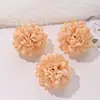 Flor Artificial Camadas Múltiplas Bola Pequena Cabeça de Flor Crisântemo Adorno de Cabeça para Casa Acessórios DIY Decoração de Festa de Casamento Flor Casamento Flor de Seda