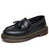 Mocassins Epiden com Franjas Femininos Couro Genuíno Cano Baixo Sapatos Pequenos de Couro Couro Macio Estilo Britânico Moderno Estudante Bico Redondo Sapatos Casuais