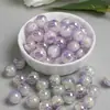 Dingyi 12mm Óleo Lua Fria Pintura Noturna Pérola da Noite Fina Relâmpago Banhado Furo Passante Contas Soltas Criativo Feito à Mão DIY Corrente de Celular Joia