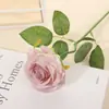 Flores de Rosa Artificiales, Flores Falsas para Decoración de Bodas, Decoración del Hogar de Tela de Seda, Ramo de Flores Artificiales para el Día de San Valentín al por Mayor