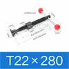 Juego de husillo de bolas tipo T Accesorio Tornillo trapezoidal Husillo de bolas trapezoidal Maquinaria para carpintería Abrazadera para husillo de bolas