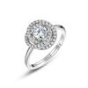 Anillo de diamantes con temperamento socialité de estilo europeo y americano, moda femenina popular S925, anillo de flores de plata esterlina, joyería, traje