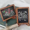 Artesanías de Madera Pizarra Pequeña Creativa Decoración de Café Tablero de Exhibición de Restaurante Tablero de Mensajes Tablero para Escribir en Fiestas en Casa