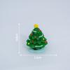 Decoração de Natal fofa de boneco de neve com musgo para micro paisagem Enfeites de neve de Natal acessórios de resina diy