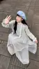Outono/Inverno 2026 Novidades Conjunto de Duas Peças Malha com Saia de Tela Costurada Conjunto de Suéter Estilo Suave Roupas Femininas