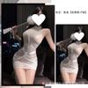 Falda de Cadera Sexy de Malla Transparente con Tira de Azúcar Mitad y Deseo Puro, Empalme de Malla, Sin Cruces, Lencería Sexy 9213