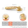 Novo Pingente Estilo Chinês Retrô Maçaneta de Gaveta de Latão Sólido, Puxador de Anel Dourado Antigo de Furo Único para Armário e Porta de Guarda-Roupa