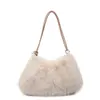 Bolsa peluda para mulheres, nova tendência 2026 outono/inverno nicho luxo alta qualidade bolsa de ombro, bolsa de grande capacidade para o dia a dia