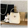 Bolso Cruzado Nuevo de Moda 2026 para Mujer, Bolso Cubo de Lujo Ligero de Nicho de Gama Alta, Bolso de Mano a la Moda con Bolsita a Juego