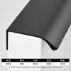 Puxador longo invisível para porta de guarda-roupa, puxador de borda de gaveta de armário moderno minimalista preto e dourado, atacado