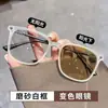 Óculos de Receita Retro Foscos com Alto Grau, Óculos Estilosos de Armação Grande para Estudantes, Lentes Fotocromáticas Modernas L