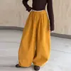 Calça de algodão para meninas, novo estilo outono 2026, conjunto de duas peças para crianças maiores, calça de perna larga estilo coreano casual com top de cor blocada para crianças