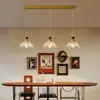 Lámpara Colgante Vintage Estilo Francés, Lámpara de Mesita de Noche Ajustable, Lámpara Retro de Tres Cabezales para Comedor, Luz de Ambiente, Luz para Pasillo, Luz para Balcón, Lámpara de Techo