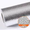Adesivo Impermeável à Prova de Óleo para Cozinha Adesivo de Parede Resistente a Altas Temperaturas Papel de Parede Autoadesivo Bancada à Prova de Umidade Parede à Prova de Fogo Armário Papel Alumínio